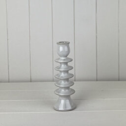 Four Candle Satchville Glazed Ceramic Candle Holder With Textured Detail - thumbnail 1