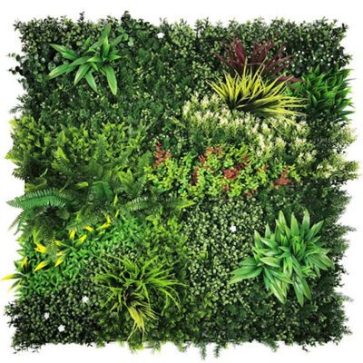 eXtreme Artificial Tropic Garden Hedge Plant Panels 1Mx1M, Indoor & Outdoor Living Wall Backdrop For Balcony, Courtyard, Wedding Pictures