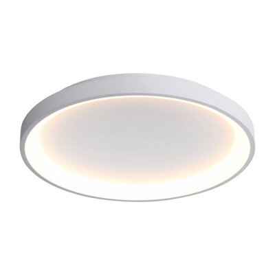 Luminosa Lighting Luminosa Raden 58Cm Led Semi Flush Ceiling Light White 3000/4000/6000K - image 1