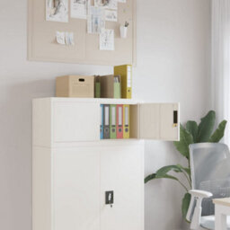 Vidaxl File Cabinet White 90X40X40 Cm Steel