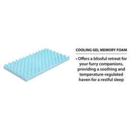 Waterproof Pet Bed With Cooling Gel Memory Foam - Dor Or Cat Temperature Regulated Crate Mattress - Small, H12.5 X W69 X 92Cm - thumbnail 8