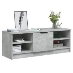 Berkfield Classic Tv Cabinet Concrete Grey 102X35.5X36.5 Cm Engineered Wood - thumbnail 4
