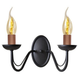 Luminosa Lighting Luminosa Malbo Candle Wall Lamp Black, Copper 32Cm
