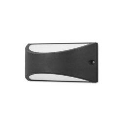 Luminosa Lighting Luminosa Kapa Outdoor Led Flush Up & Down Wall Light Urban Grey 945Lm 3000K Ip54