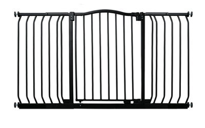 Bettacare Curved Top Dog Gate, 170Cm - 179Cm, Matt Black, Pressure Fit Pet Gate For Dog And Puppy, Pet And Dog Barrier - image 1