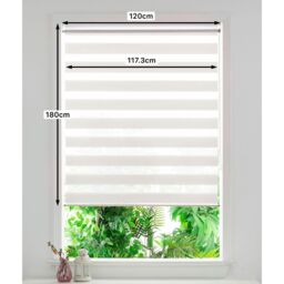 GoodHome Brize Corded Mottled White Day & Night Roller Blind (W)120Cm (L)180Cm - thumbnail 7