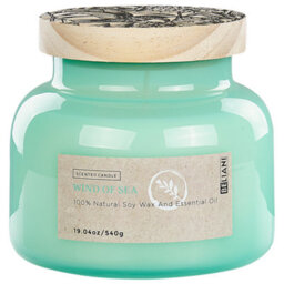 Beliani Scented Candle Delight Bliss Soy Wax Fresh Notes - thumbnail 1