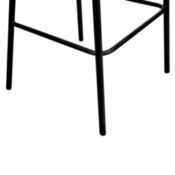 Wyld And Coco Set Of 2 Bar Chairs, Off-White Polyester Upholstery, Curved Backrest, Built-In Footrest - thumbnail 8