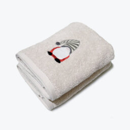 Allure Bath Fashions Pack Of 2 Gonk Christmas Hand Towels - 100% Cotton Festive Tea Towels (Grey)