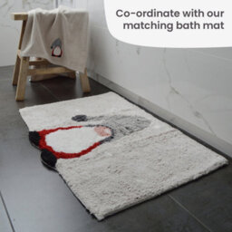 Allure Bath Fashions Pack Of 2 Gonk Christmas Hand Towels - 100% Cotton Festive Tea Towels (Grey) - thumbnail 7