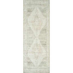 Livabliss Becki Owens Luca-Vintage Blue Brown Green Traditional Vintage Boho Living Dining Bedroom Rug 80 X 220 Cm Easy Care, Non Shedding - thumbnail 1