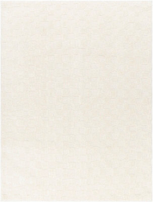 Livabliss Freud-Modern Off-White Ivory High Pile Checkered Living Dining Bedroom Rug 160 X 213 Cm Easy Care, Non Shedding - image 1