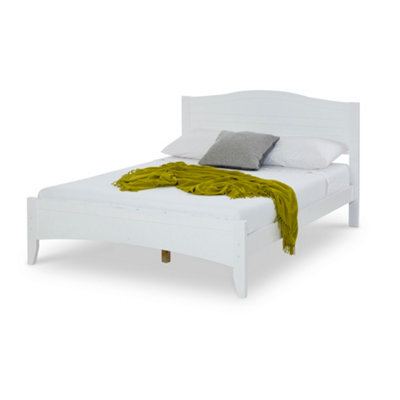 Rest Relax Laurel White Wooden Bed Frame - 4Ft6 - Double - image 1