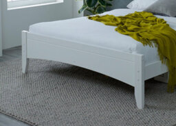 Rest Relax Laurel White Wooden Bed Frame - 4Ft6 - Double - thumbnail 4