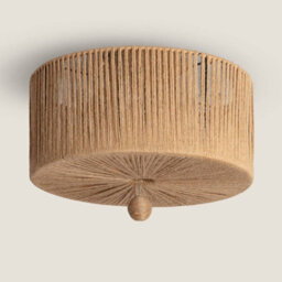 Edit Modigliani Rattan Flush Ceiling Light Natural - thumbnail 3