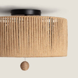 Edit Modigliani Rattan Flush Ceiling Light Natural - thumbnail 6