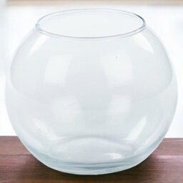 Urbn-Living Urbnliving Height 25Cm Recycled Clear Glass Round Flower Pot Fish Bowl Vase Floral Display Centrepiece - thumbnail 2