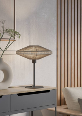 Eglo Midsumer Timeless Fabric & Steel Table Lamp - image 1