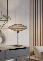 Eglo Midsumer Timeless Fabric & Steel Table Lamp - thumbnail 1