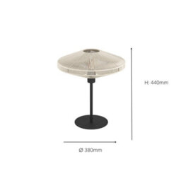 Eglo Midsumer Timeless Fabric & Steel Table Lamp - thumbnail 5