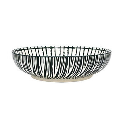 Pasta Bowl Fine China Green Tie-Dye Decorative Bowl 22Cm Deep Plate Dinnerware - image 1