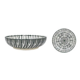 Pasta Bowl Fine China Green Tie-Dye Decorative Bowl 22Cm Deep Plate Dinnerware - thumbnail 3