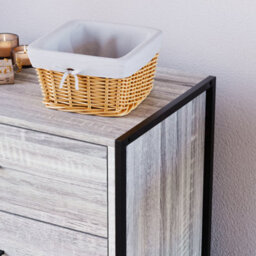 Lassic Vida Designs Brooklyn Grey 3 Drawer Chest (H)795mm (W)630mm (D)400mm - thumbnail 6