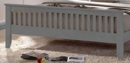 Save On Goods UK 3Ft Single Grey Colour Finish Shaker Wood Wooden Bed Frame Bedstead High Foot End - thumbnail 3