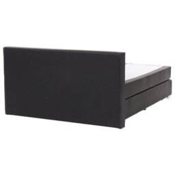 Beliani Divan Bed Faux Leather President 180 X 200 Cm (Eu Super King) Black - thumbnail 5
