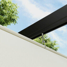 Outsunny 2 X 3(M) Wall Mounted Pergola With Retractable Roof, Khaki - thumbnail 8