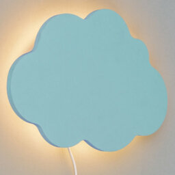 Litecraft Blue Led Cloud Glow Kids Wall Light - thumbnail 3