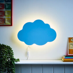Litecraft Blue Led Cloud Glow Kids Wall Light