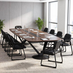Gainoom Guest Chairs Set Of 2, Leather Office Reception Chairs, Black - thumbnail 9