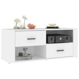 Walplus Tv Cabinet White 100X35X40 Cm Engineered Wood - thumbnail 4