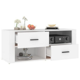 Walplus Tv Cabinet White 100X35X40 Cm Engineered Wood - thumbnail 5