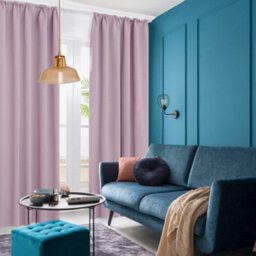 Deconovo Pencil Pleat Curtains Solid Blackout Curtains Thermal Insulated Curtains For Bedroom W55 X L54 Inch Baby Pink One Pair - thumbnail 5
