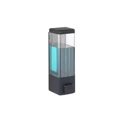 Wall Mounted Liquid Soap Shampoo Plastic Black Dispenser Pump Dispenser Bathroom Kitchen Washroom - image 1