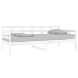 Berkfield Day Bed White Solid Wood Pine 90X190 Cm - thumbnail 3