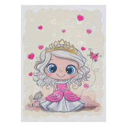 RugsX Bambino 43020 Washing Carpet Princess, Stars For Children Anti-Slip - Cream Pink 160X220 Cm - thumbnail 2