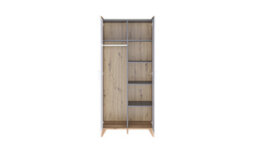 Arte Mood-01 Modern And Spacious Hinged Door Wardrobe - Stylish And Functional Bedroom Furniture (H)1870mm (W)85C0mm (D)510mm - thumbnail 2