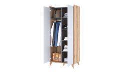 Arte Mood-01 Modern And Spacious Hinged Door Wardrobe - Stylish And Functional Bedroom Furniture (H)1870mm (W)85C0mm (D)510mm - thumbnail 3