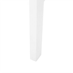 Wyld And Coco Home Set Of 2 White Wood Dining Chairs With Light Wood Accents, Scandinavian Style, Ready Assembled - thumbnail 6