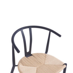 Nordlys Set Of 2 Metal And Rope Dining Chairs Modern Design Style Dining Room - thumbnail 8