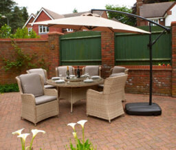 Glendale Garden & Leisure 3M Cantilever Parasol - L300 X W300 Cm - Mocha - thumbnail 1