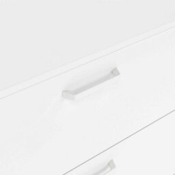 Wyld Haus Stuttgart Gloss White 6-Drawer Chest Of Drawers Wide Minimalist Dresser - thumbnail 8