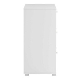 Wyld Haus Stuttgart Gloss White 6-Drawer Chest Of Drawers Wide Minimalist Dresser - thumbnail 4