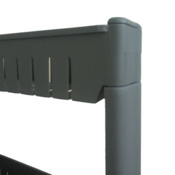 Hygrad Built to Survive Slim Slide Out Kitchen Trolley Rack Holder Storage Shelf Organiser Moving Wall Cabinets Tower Holder Rack On Wheels 3 Tier - Grey - thumbnail 2