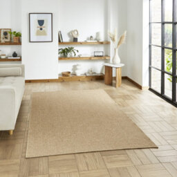 Brown Natural Abstract 2mm Thick Rug, Stain-Resistant Outdoor Rug For Patio, Decks, Balcony, & Garden-160Cm X 230Cm - thumbnail 1