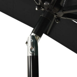 Walplus 3-Tier Garden Parasol With Aluminium Pole Black 2X2 M - thumbnail 5