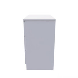 Poole 3 Drawer Chest In Uniform Grey & White (Ready Assembled) - thumbnail 2